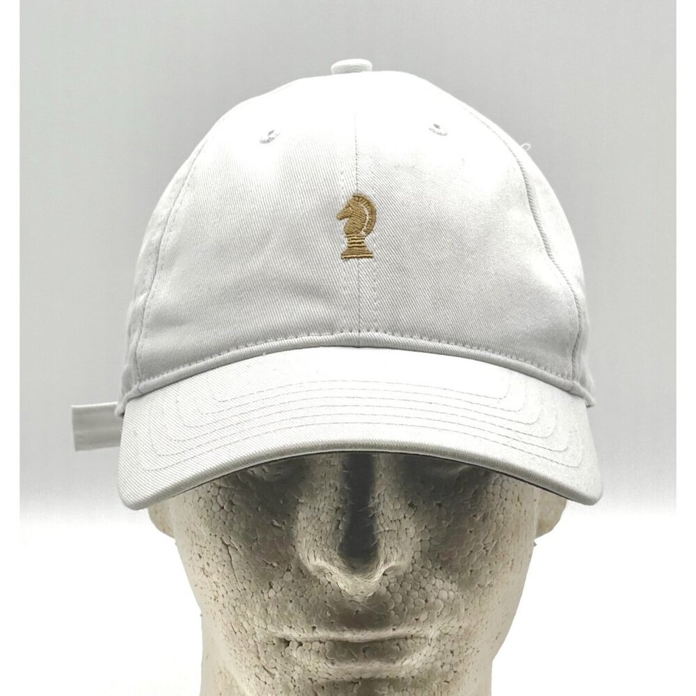 Concord Lord Abbett Adjustable White Baseball Hat/Cap Good Pre Owned Condition